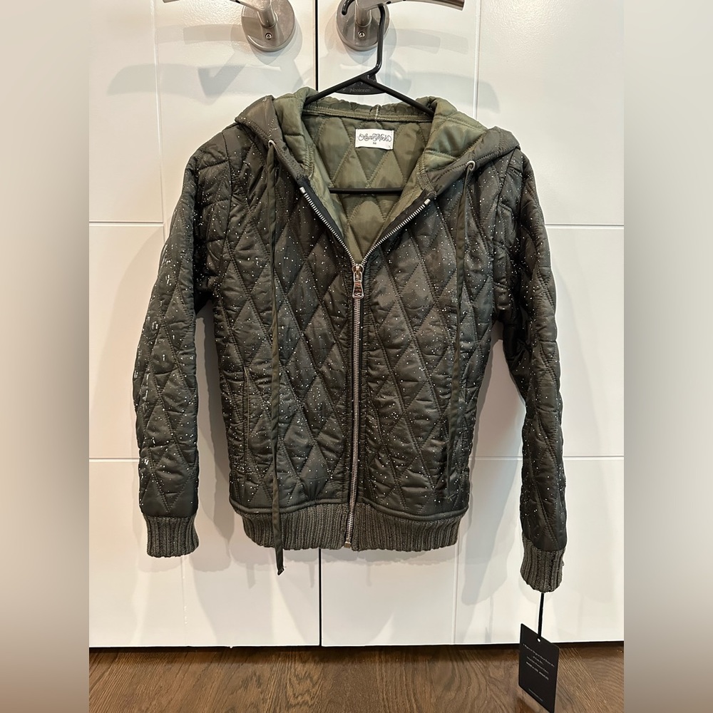 Lauren Moshi ACADIA SPLATTER KISS puffer jacket